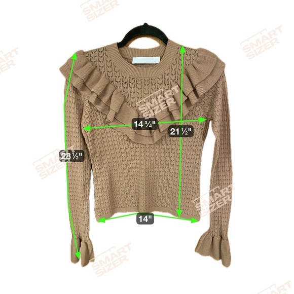 Rachel Parcell Pointelle Ruffle Sweater - Picture 7 of 7